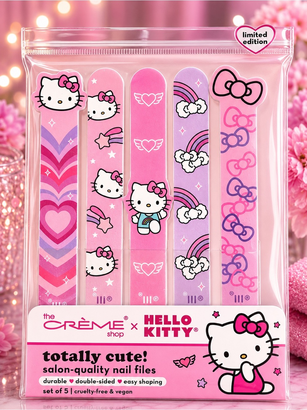 The Crème Shop x Hello Kitty Pink Nail File Set